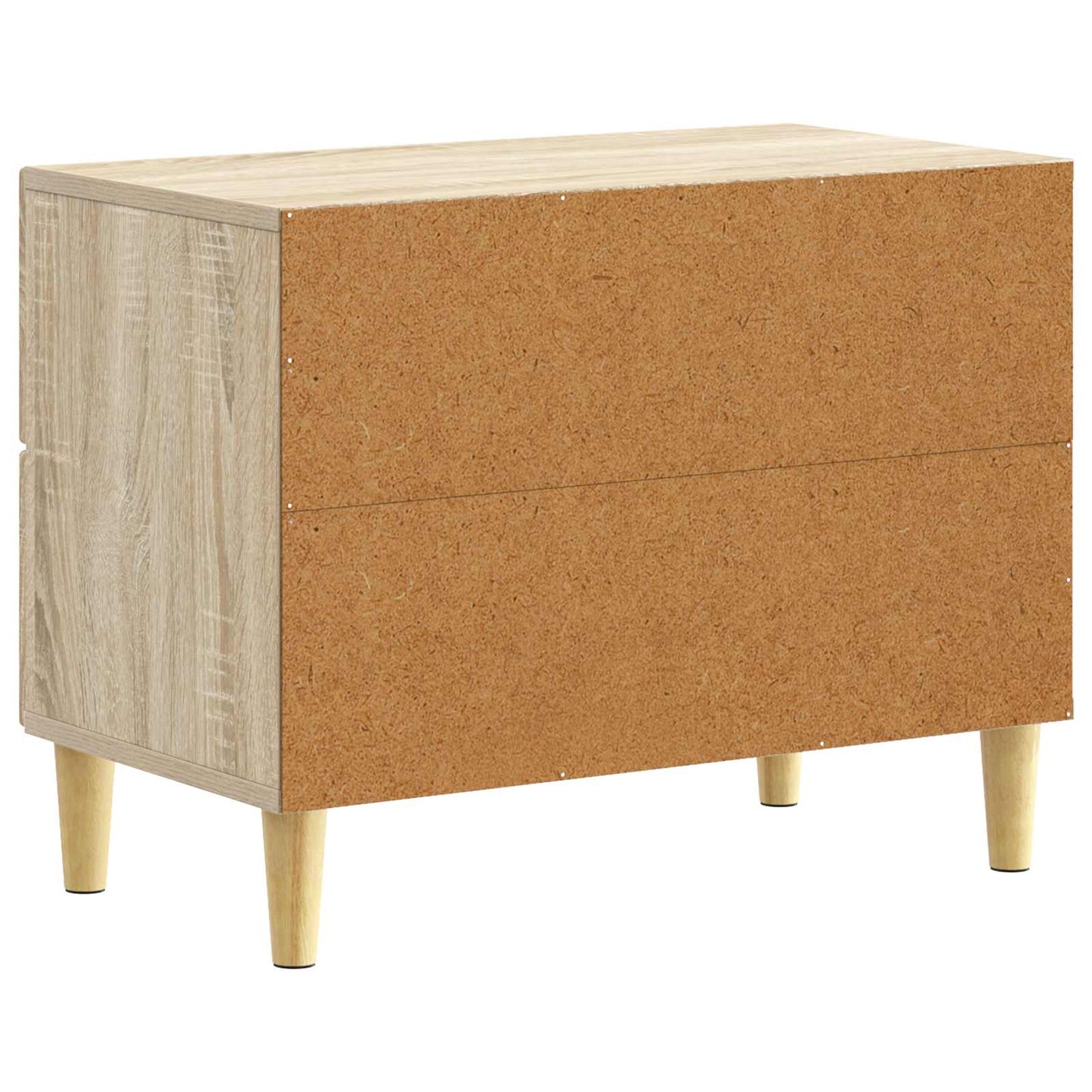 vidaXL Bedside Table Sonoma Oak 62 x 34.5 x 48 cm Engineered Wood 6