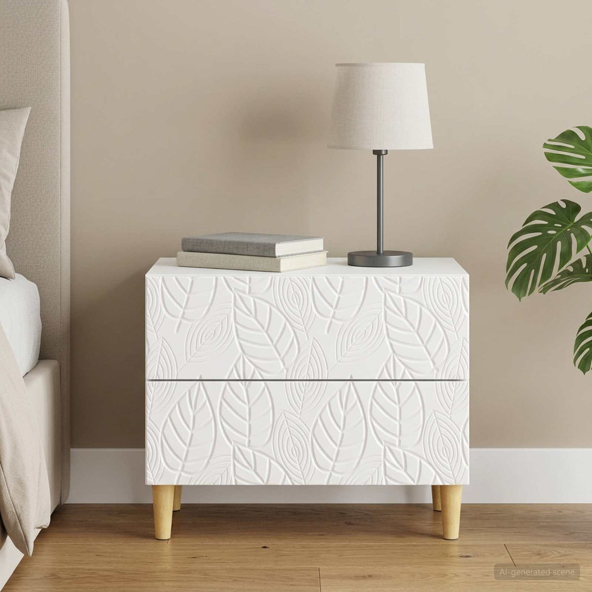 vidaXL Bedside Table 62 x 34.5 x 48 cm Engineered Wood
