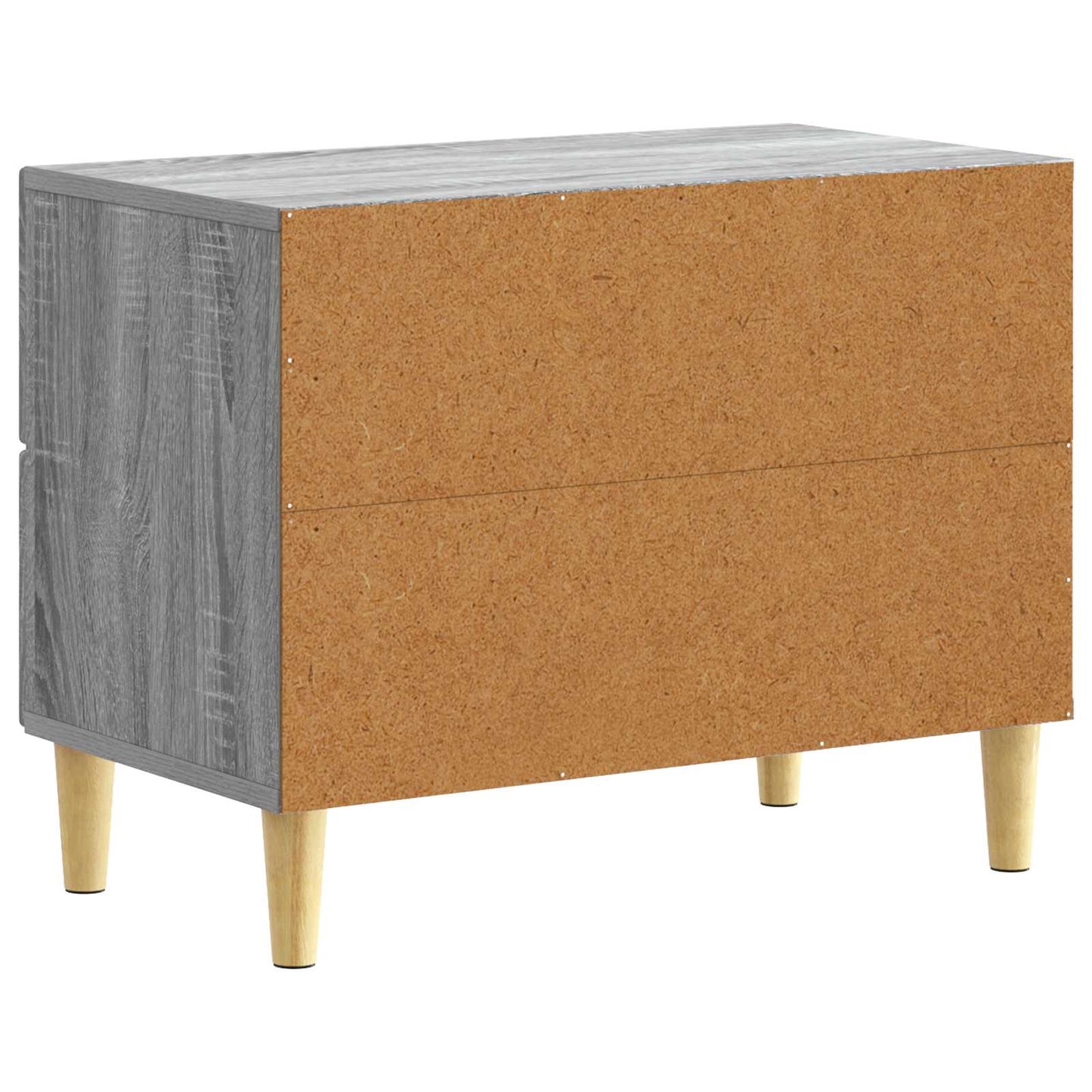 vidaXL Bedside Table Grey Sonoma 62 x 34.5 x 48 cm Engineered Wood 6