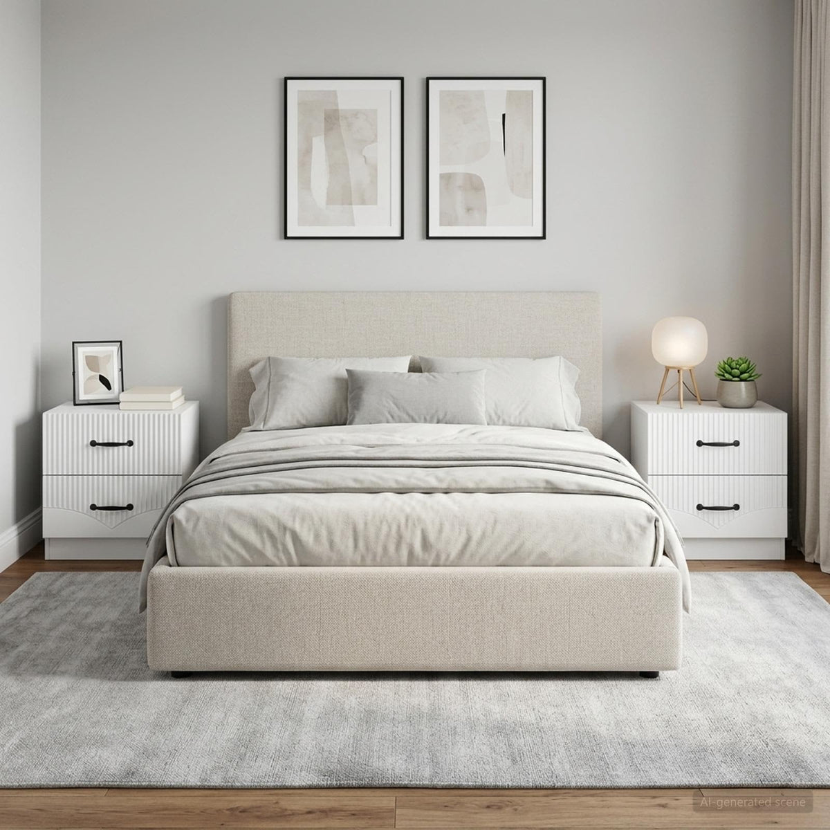 vidaXL Bedside Cabinet 43 x 34.5 x 44.5 cm Engineered Wood
