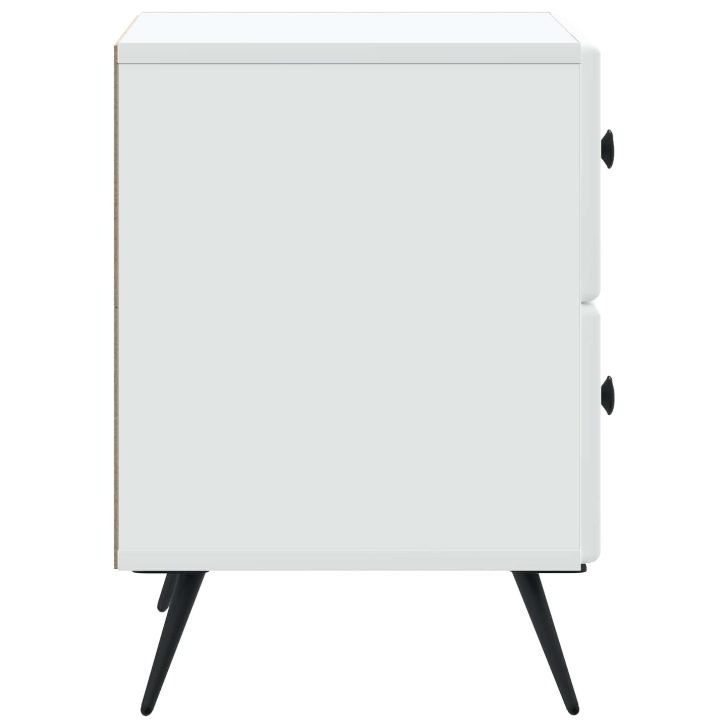 vidaXL Bedside Cabinet White 43 x 34.5 x 47.5 cm Engineered Wood 6