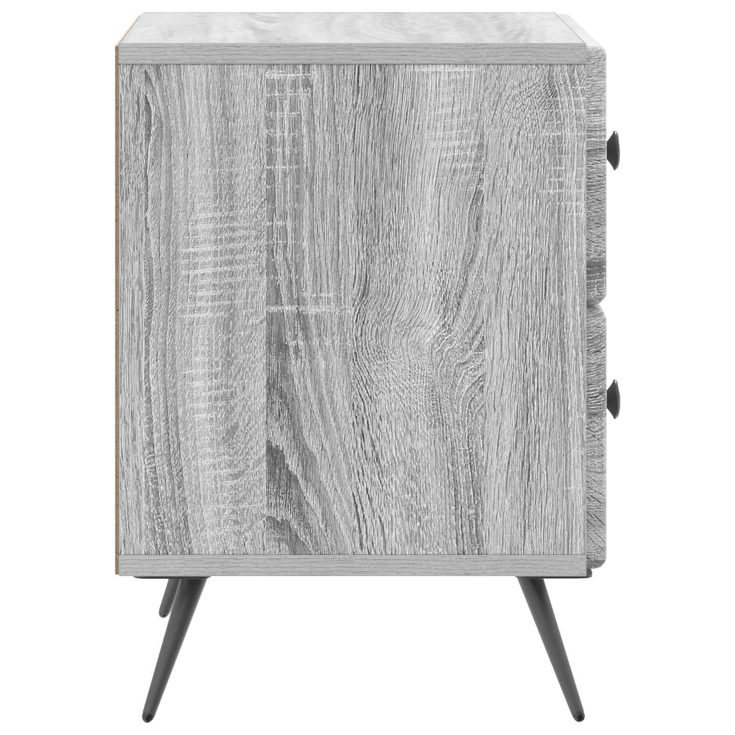 vidaXL Bedside Cabinet Grey Sonoma 43 x 34.5 x 47.5 cm Engineered Wood 6