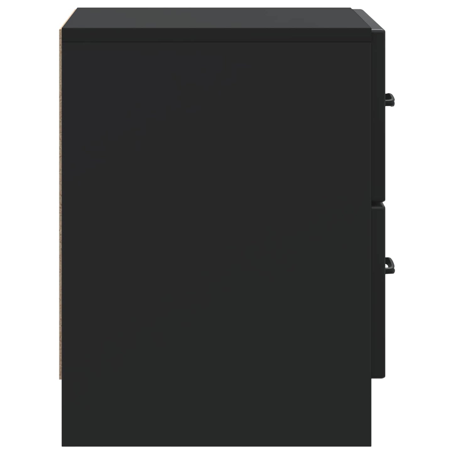 vidaXL Bedside Cabinet Black 43 x 34.5 x 44.5 cm Engineered Wood 6