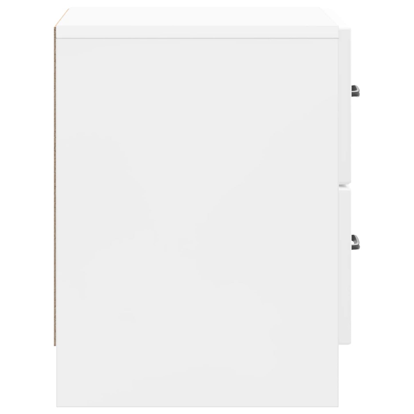 vidaXL Bedside Cabinet High Gloss White 43 x 34.5 x 44.5 cm 6