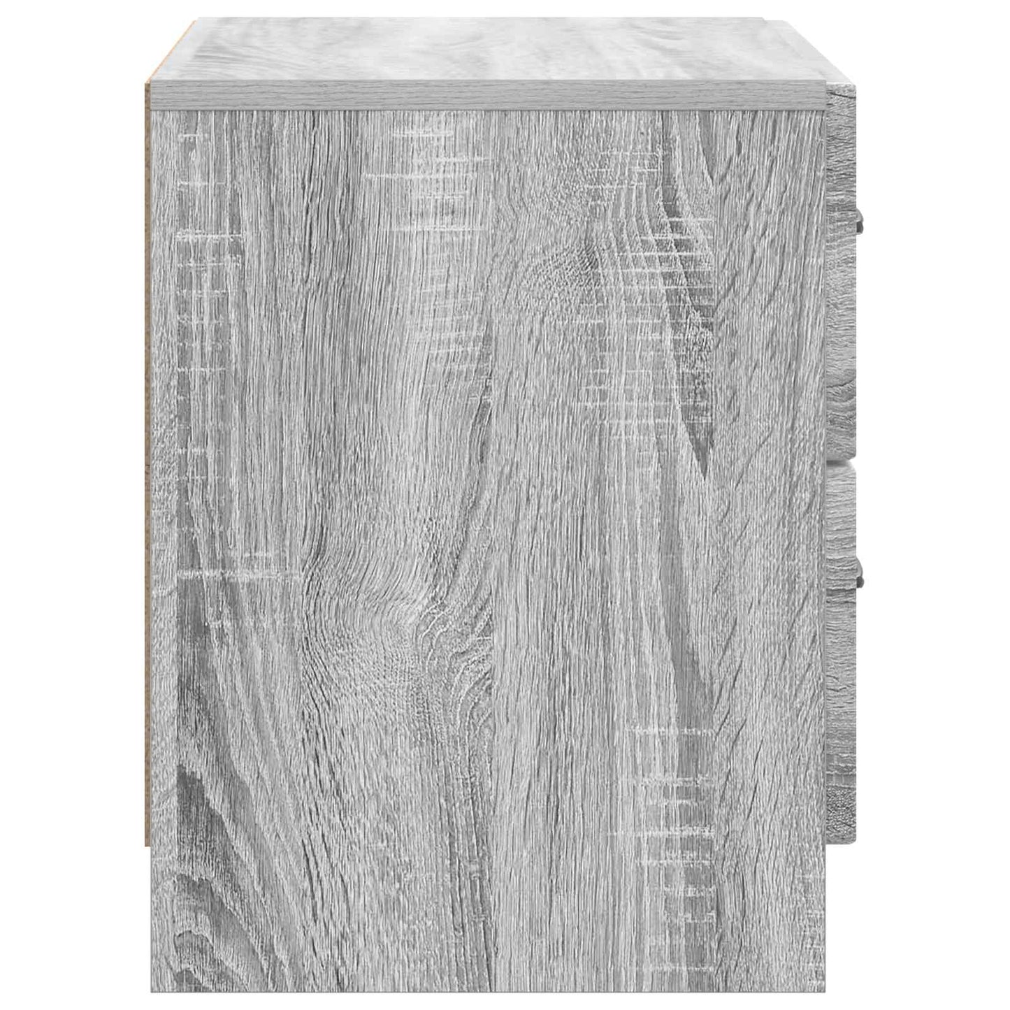 vidaXL Bedside Cabinet Grey Sonoma 62 x 34.5 x 44.5 cm Engineered Wood 6
