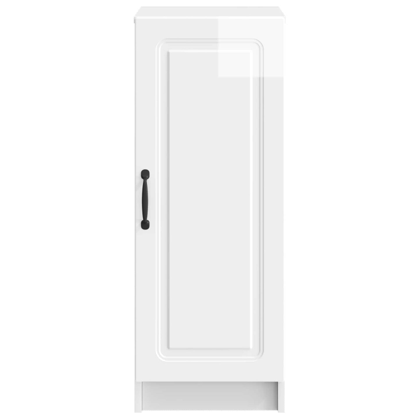 vidaXL Sideboard High Gloss White 33 x 34.5 x 87 cm Engineered Wood 6