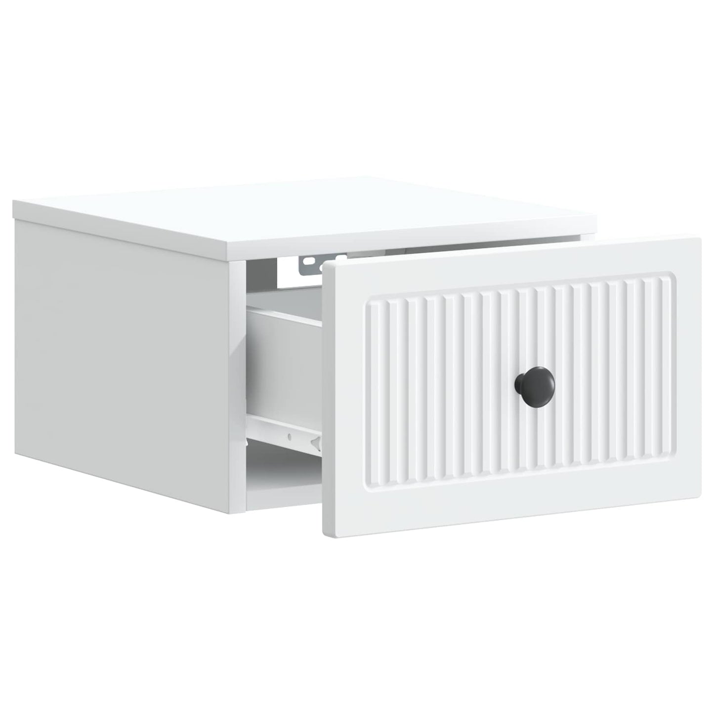 vidaXL Wall-Mounted Bedside Cabinet 2 pcs White 33 x 34.5 x 20 cm 6