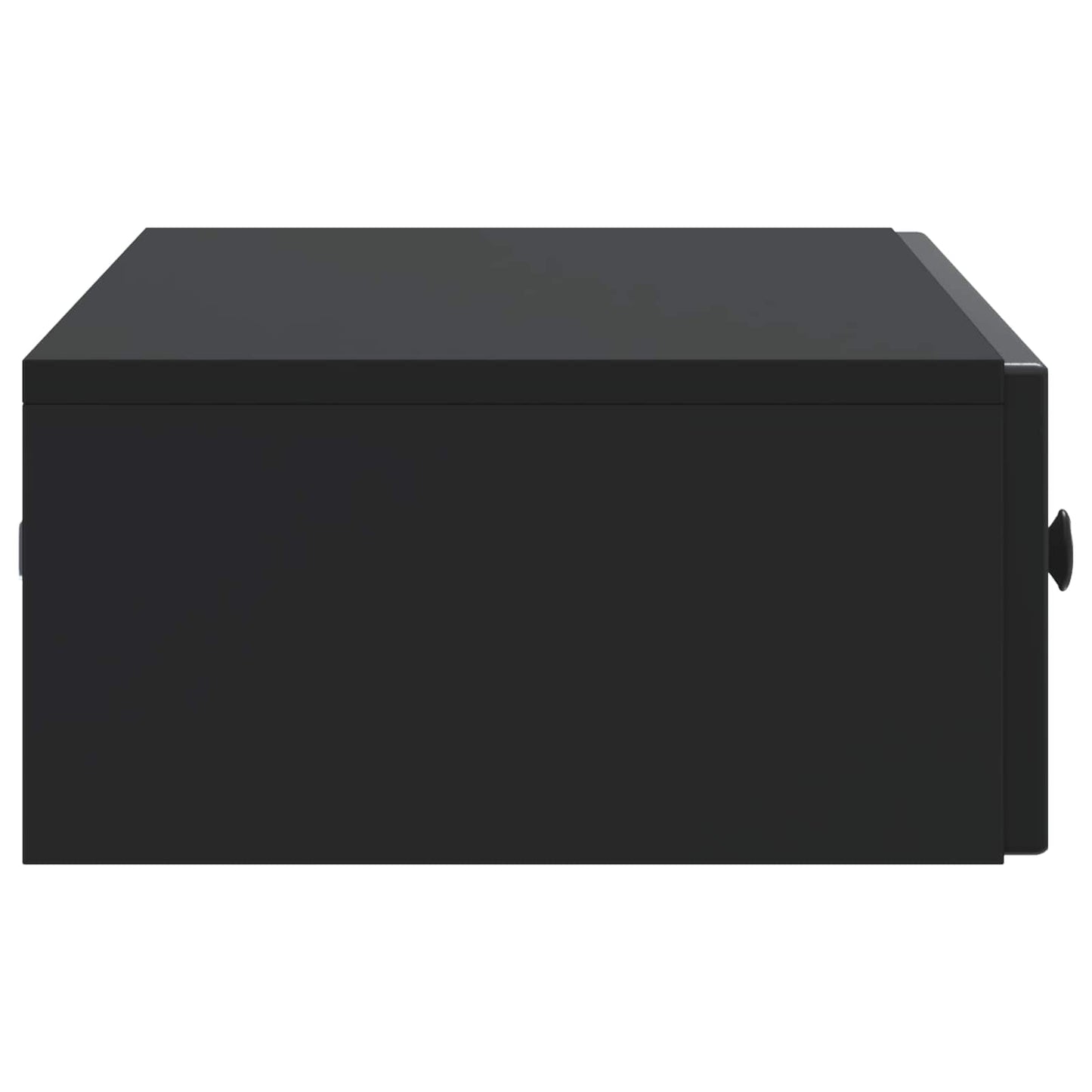 vidaXL Wall-Mounted Side Table Wall-mounted Black 87.5 x 34.5 x 17 cm 6