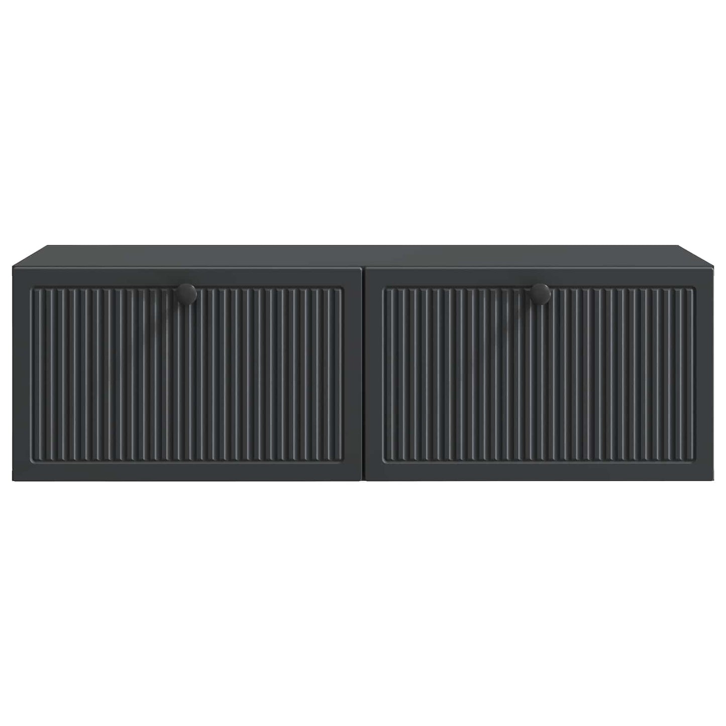 vidaXL Wall-Mounted TV Cabinet Black 98 x 41 x 30 cm Engineered Wood 6