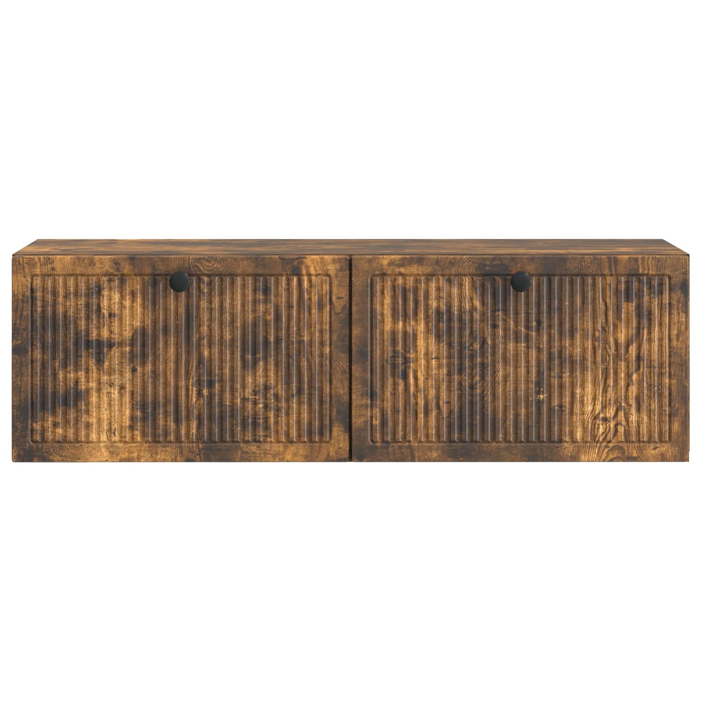 vidaXL Wall-Mounted TV Cabinet Wall-mounted Smoked Oak 98 x 31 x 30 cm 6