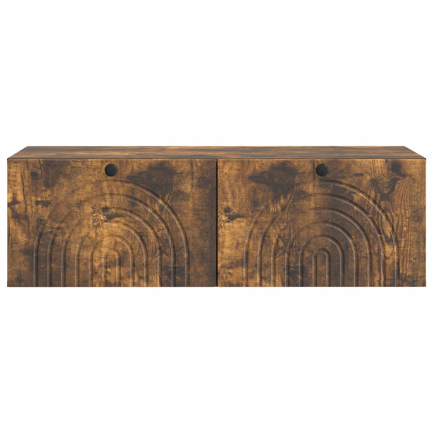 vidaXL Wall-Mounted TV Cabinet Wall-mounted Smoked Oak 99 x 41 x 30 cm 6