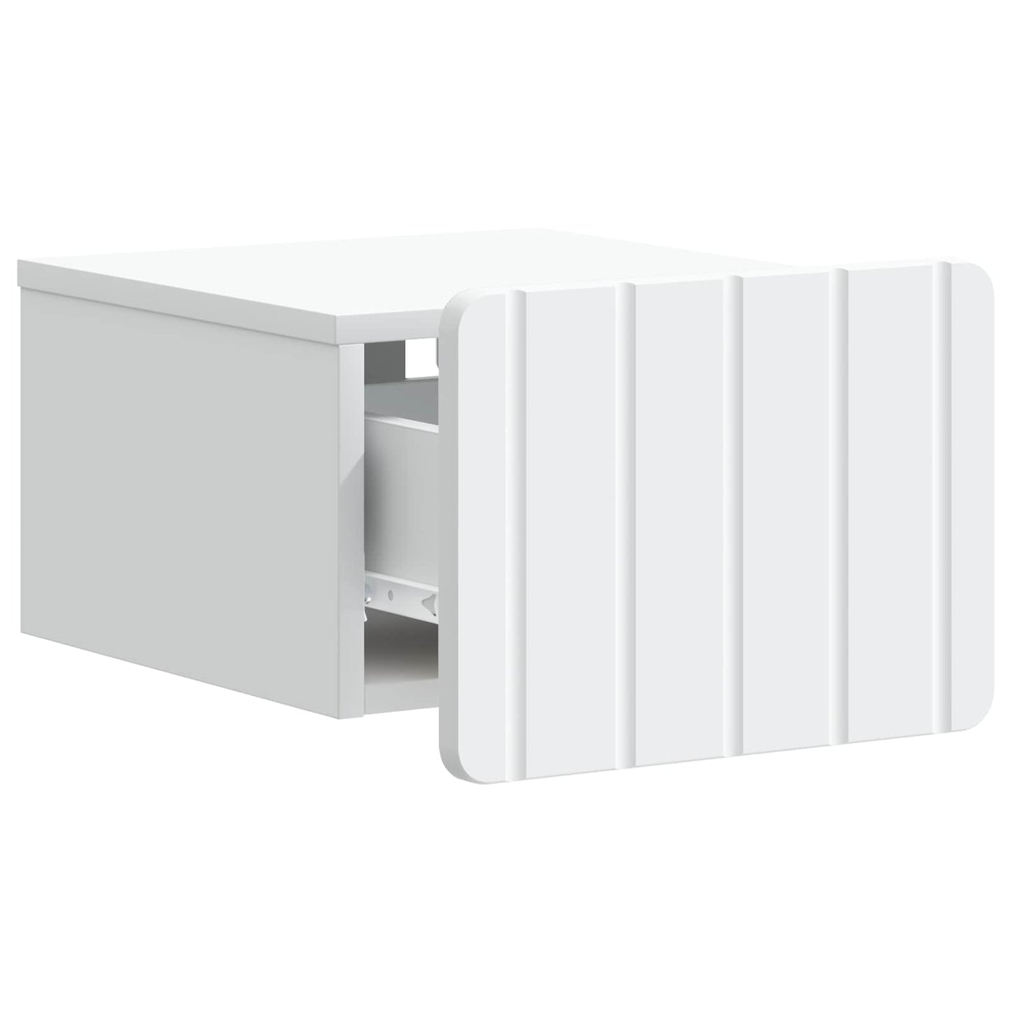vidaXL Wall-Mounted Bedside Cabinet 2 pcs White 33 x 34.5 x 24 cm 6