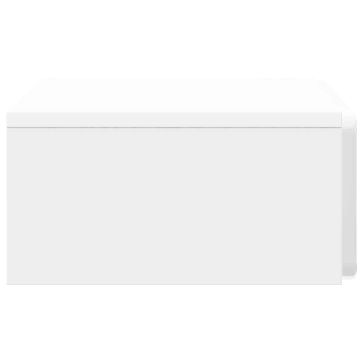 vidaXL Wall-Mounted Side Table High Gloss White 59 x 34.5 x 17 cm 6