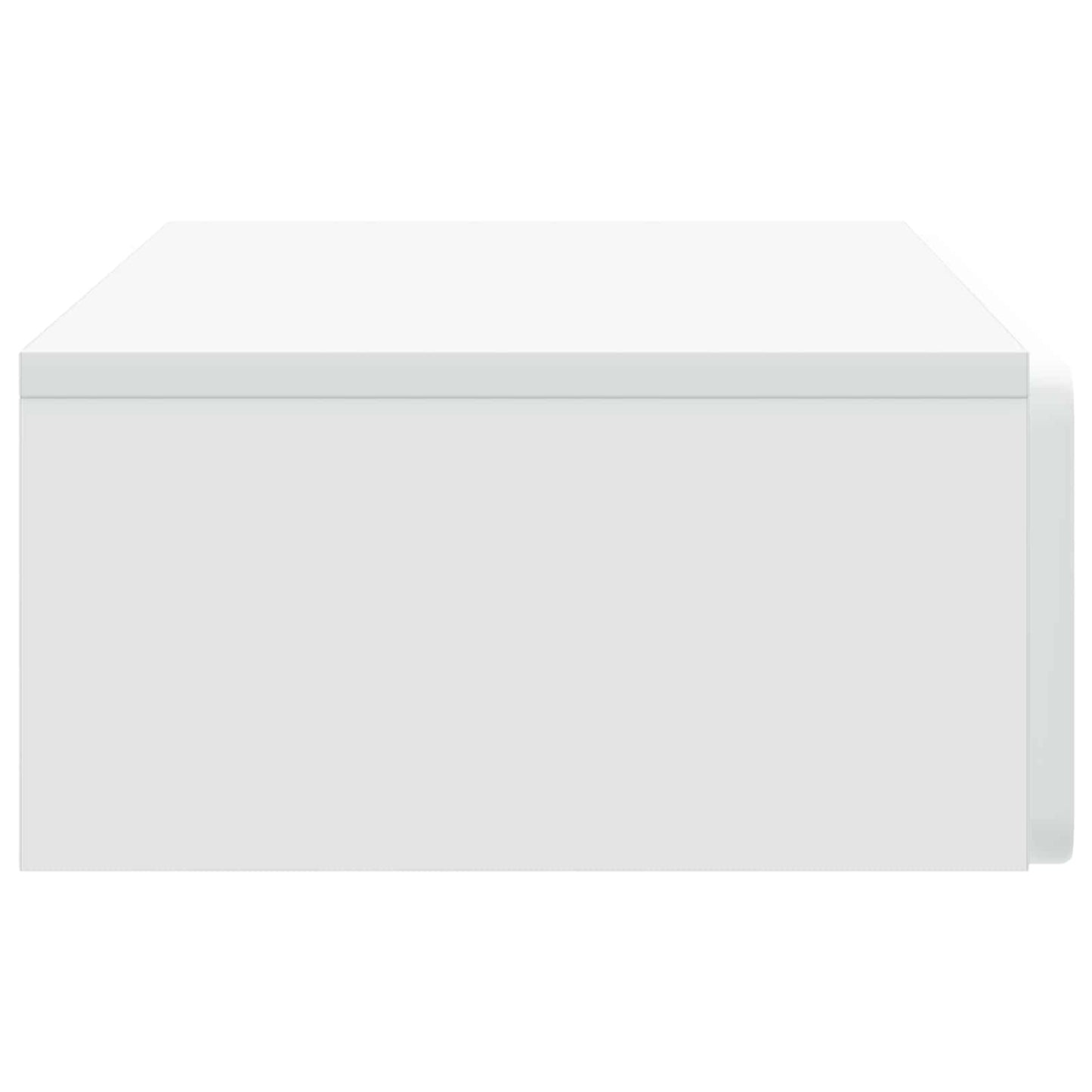 vidaXL Wall-Mounted Side Table Wall-mounted White 87.5 x 34.5 x 17 cm 6
