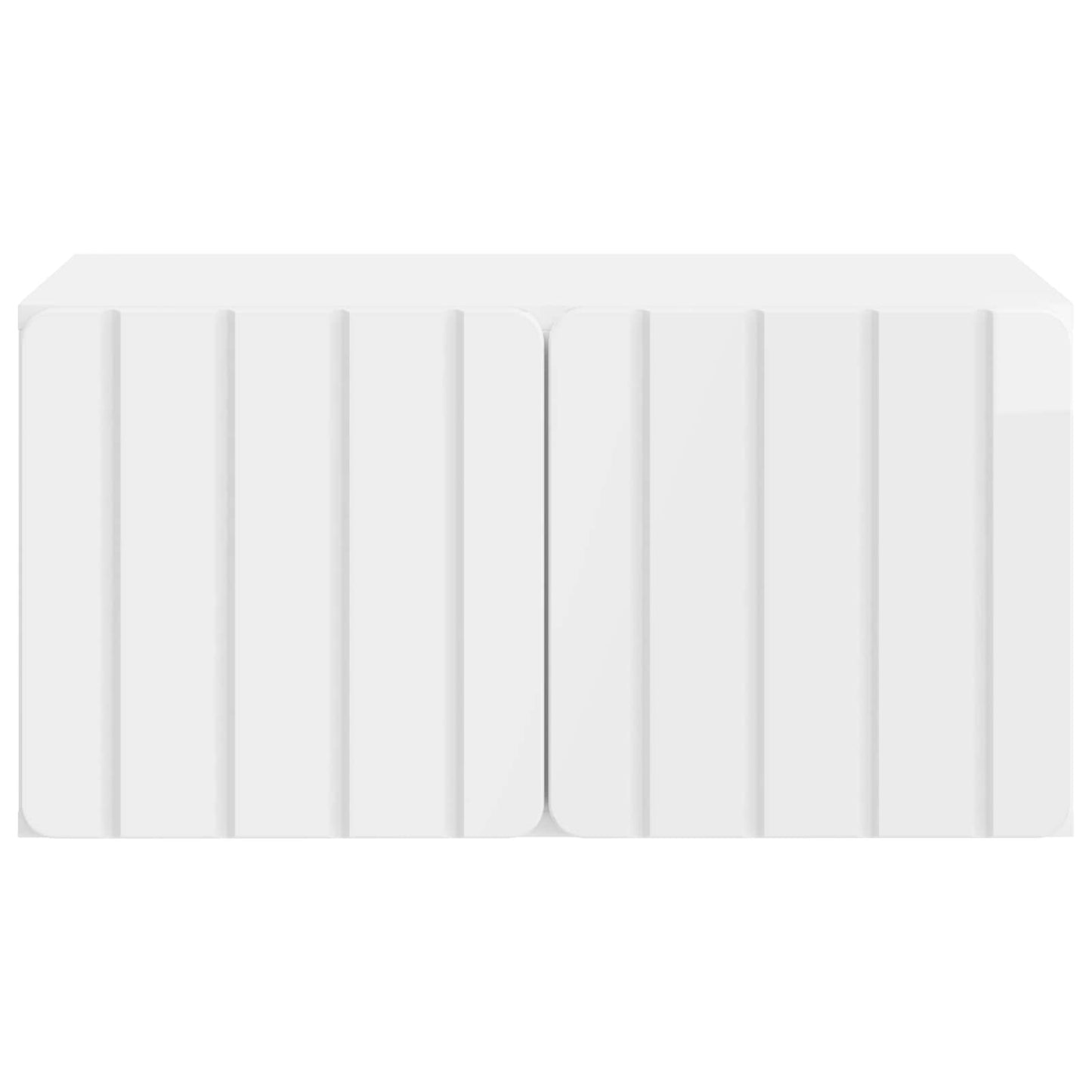 vidaXL Wall-Mounted TV Cabinet 59.5 x 41 x 30 cm High Gloss White 6