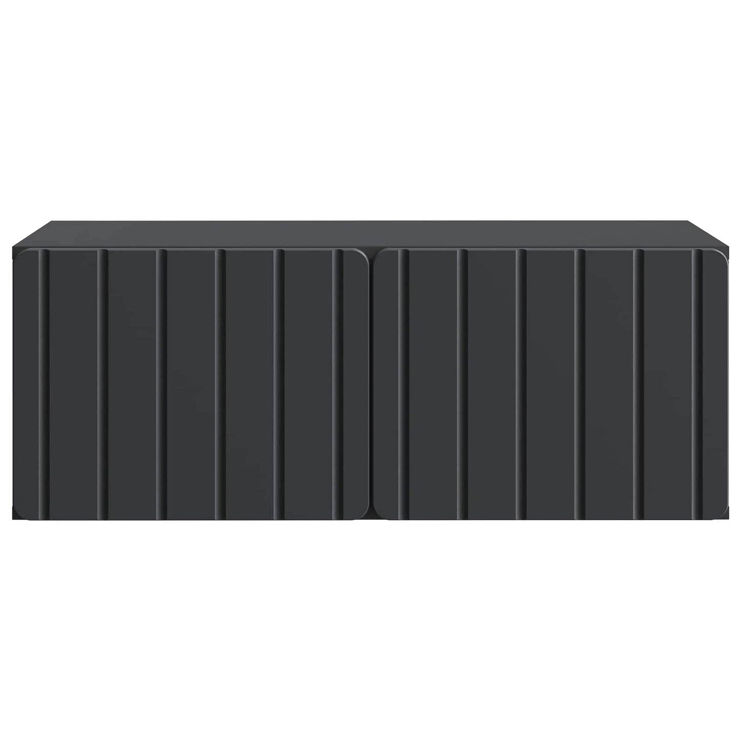 vidaXL Wall-Mounted TV Cabinet 78.5 x 41 x 30 cm Black Engineered Wood 6