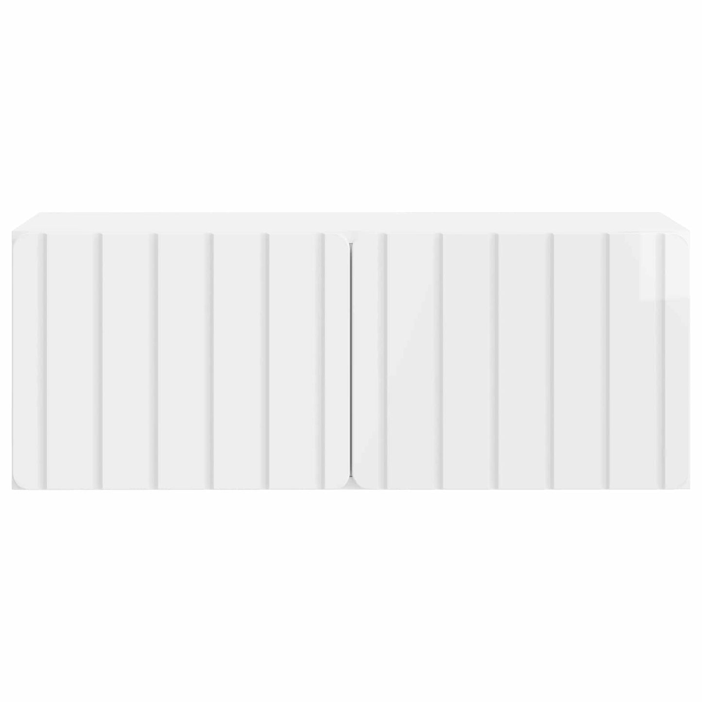 vidaXL Wall-Mounted TV Cabinet 78.5 x 31 x 30 cm High Gloss White 6
