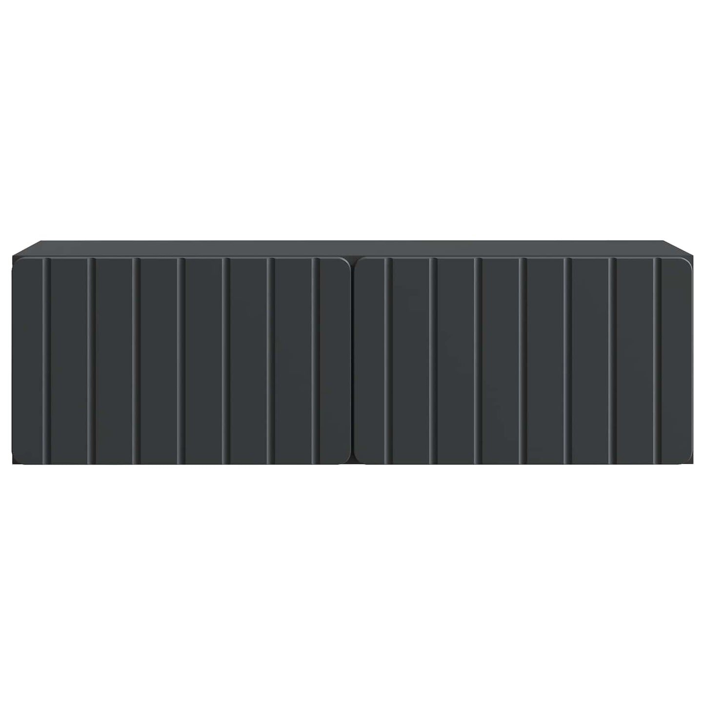 vidaXL Wall-Mounted TV Cabinet 98 x 31 x 30 cm Black Engineered Wood 6