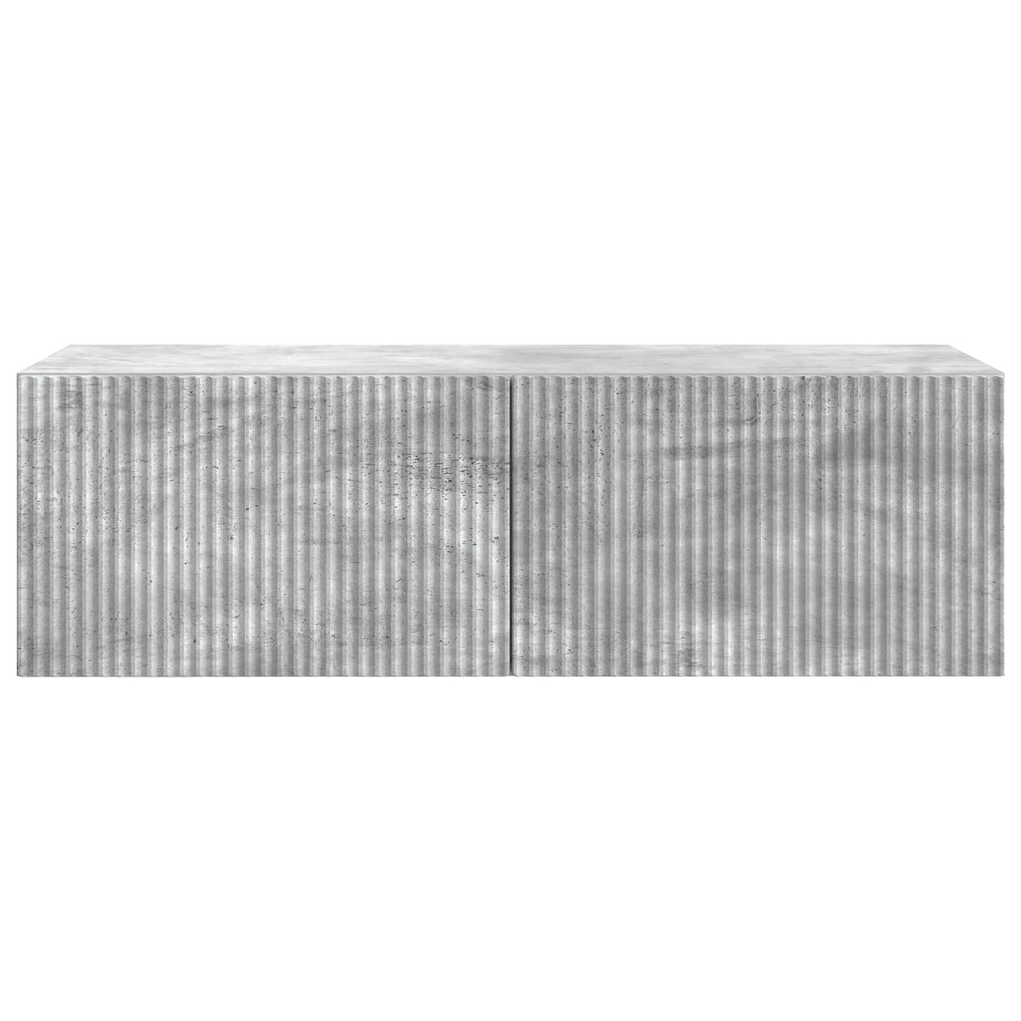 vidaXL Wall-Mounted TV Cabinet 98 x 41 x 30 cm Concrete Grey 6