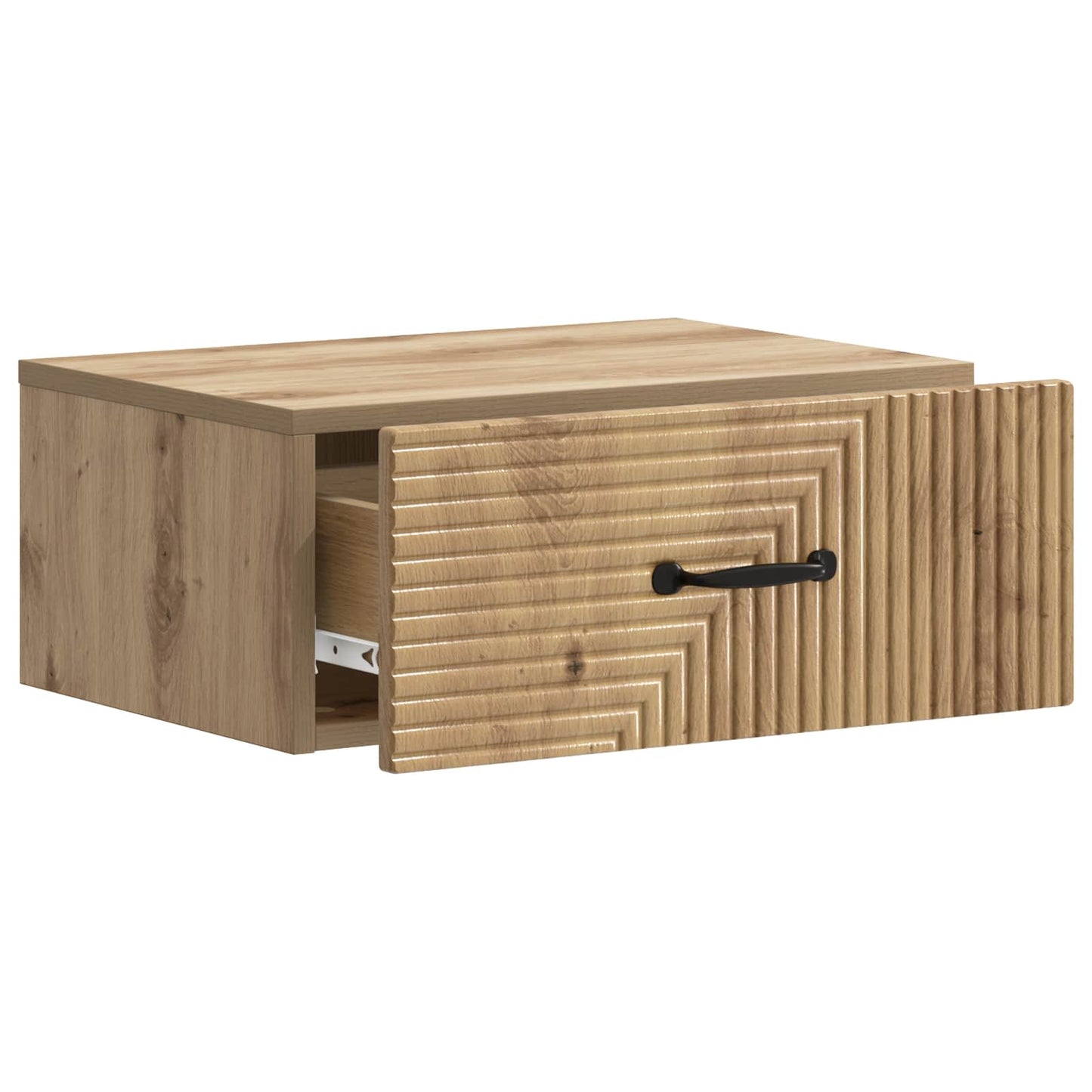 vidaXL Wall-Mounted Bedside Cabinet 2 pcs Artisan Oak 6