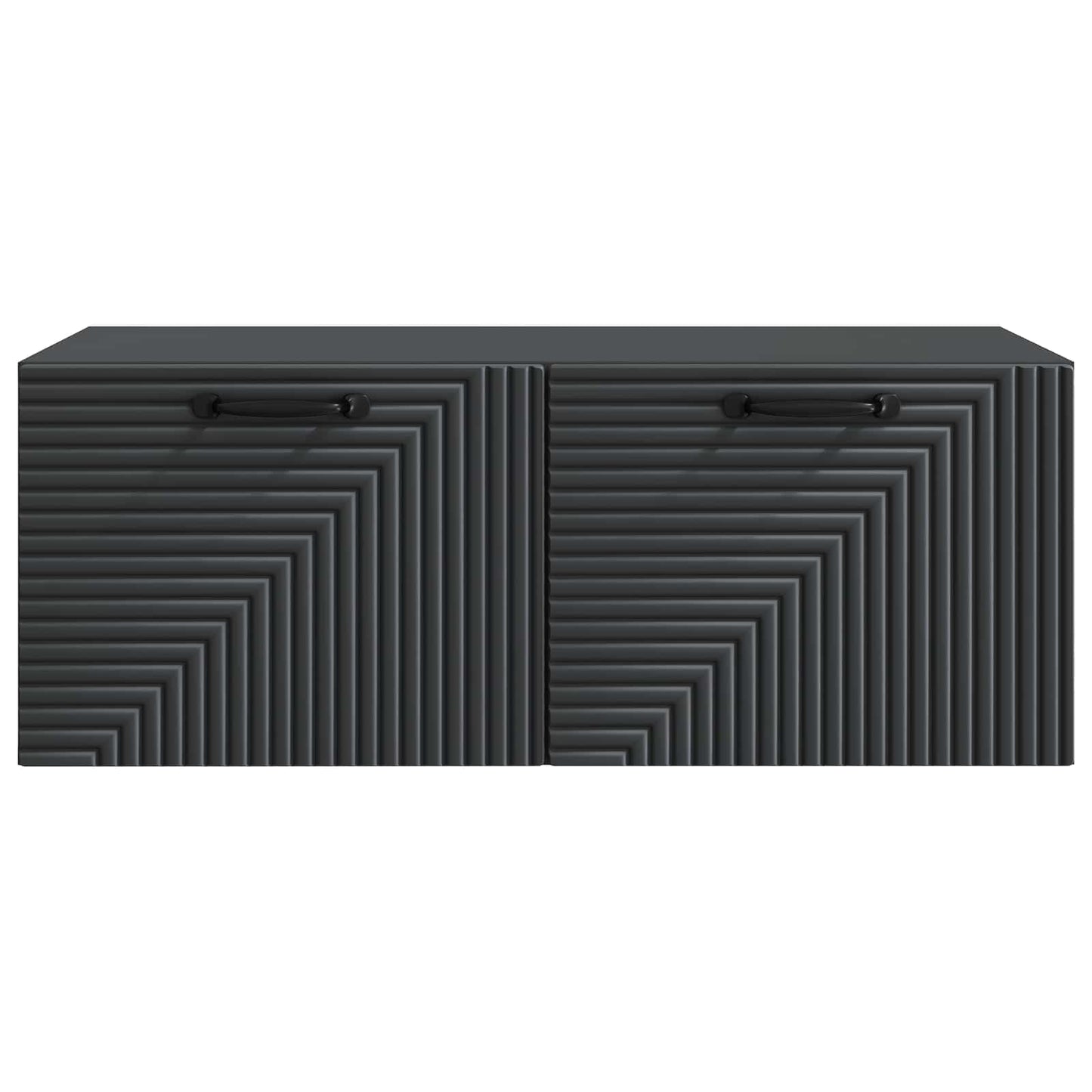 vidaXL Wall-Mounted TV Cabinet Black 78.5 x 41 x 30 cm Engineered Wood 6