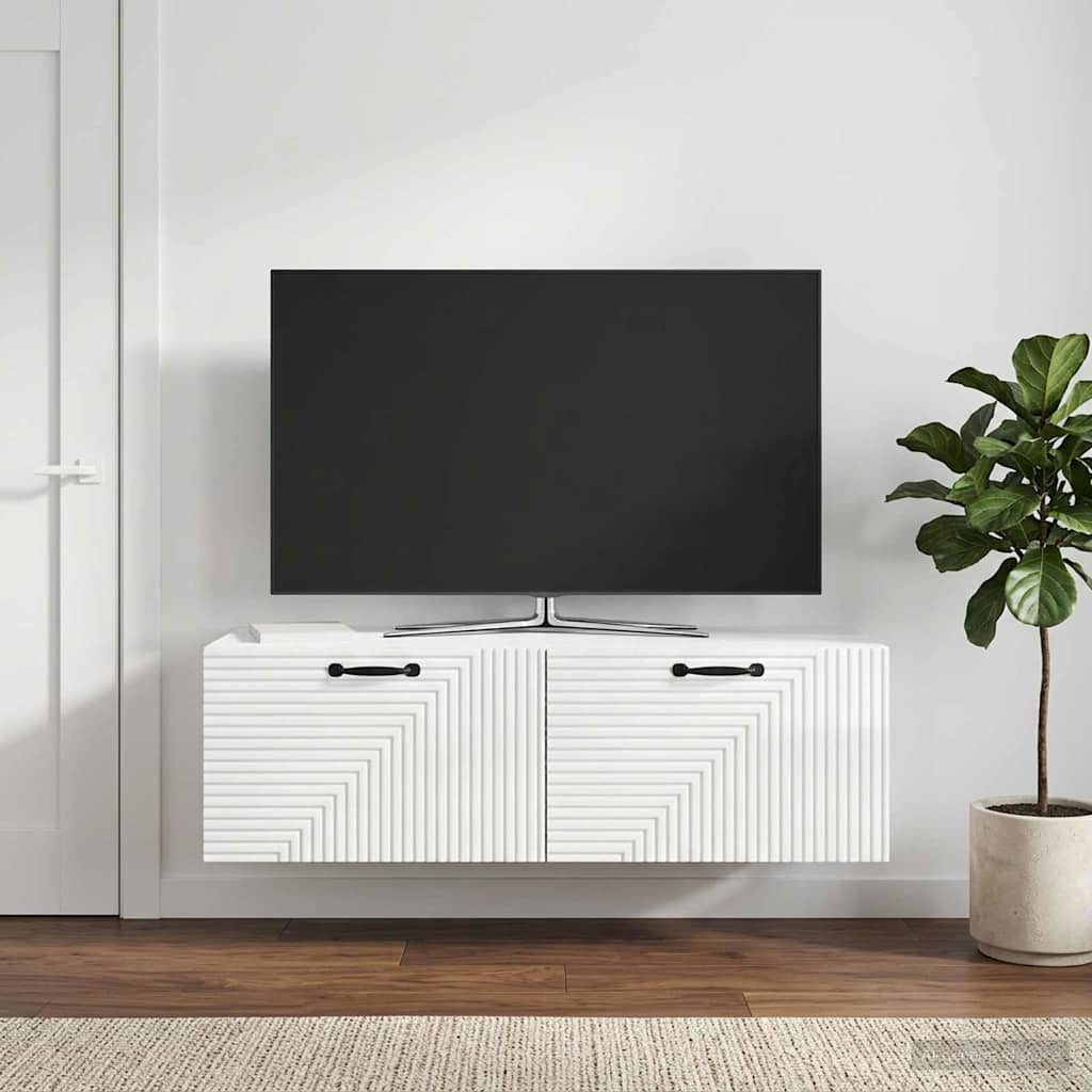 vidaXL Wall-Mounted TV Cabinet 98 x 41 x 30 cm Drop 41 cm Width 98 cm