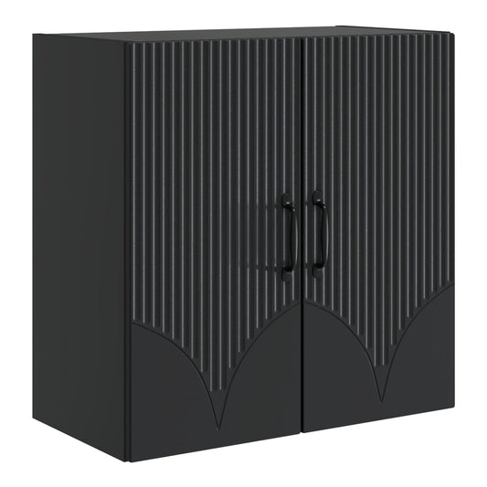 Wall-Mounted Cabinet 59 x 31 x 60 cm Engineered Wood Depth 31 cm Black