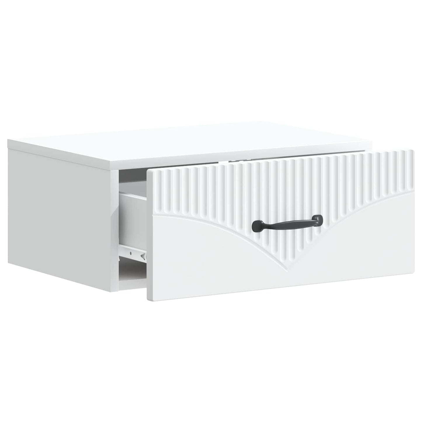 vidaXL Wall-Mounted Bedside Cabinet 2 pcs White 49 x 34.5 x 20 cm 6