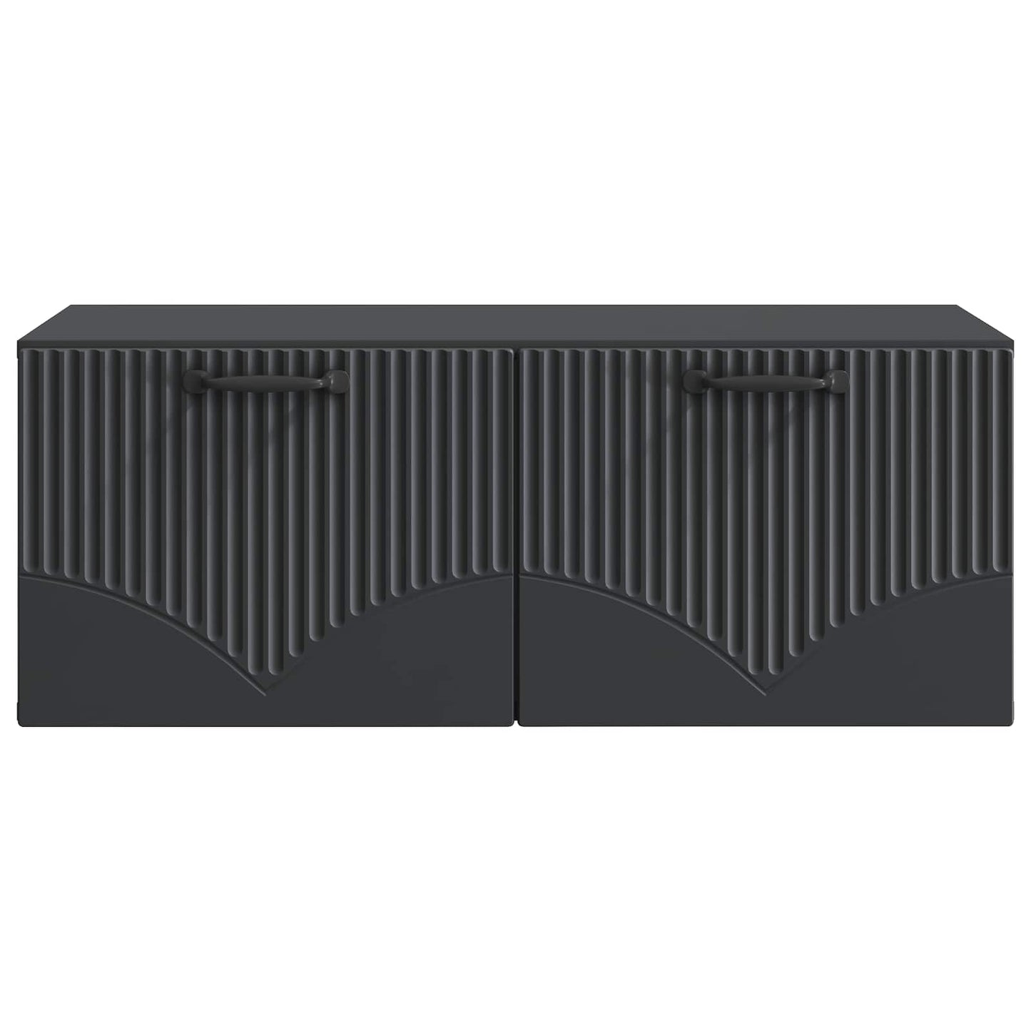 vidaXL Wall-Mounted TV Cabinet Black 78.5 x 41 x 30 cm Engineered Wood 6