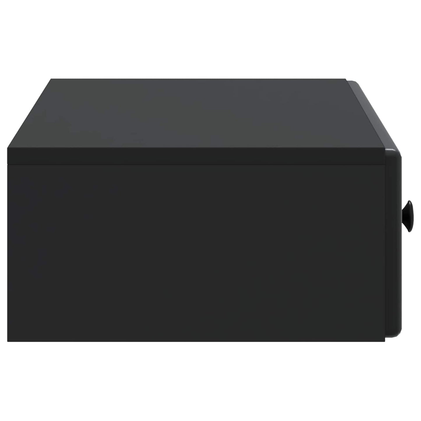 vidaXL Wall-Mounted Side Table Wall-mounted Black 87.5 x 34.5 x 17 cm 6