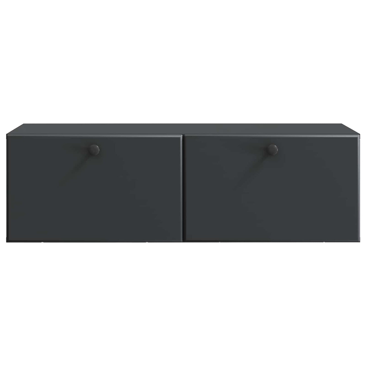 vidaXL Wall-Mounted TV Cabinet 98 x 41 x 30 cm Black Engineered Wood 6