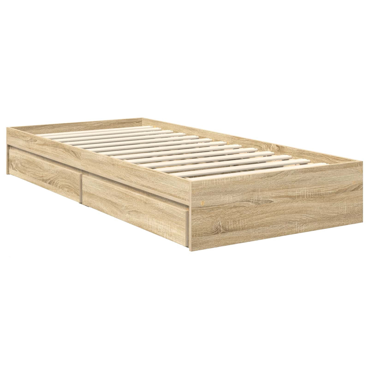 Storage Bed Drawer Engineered Wood Length Sonoma oak