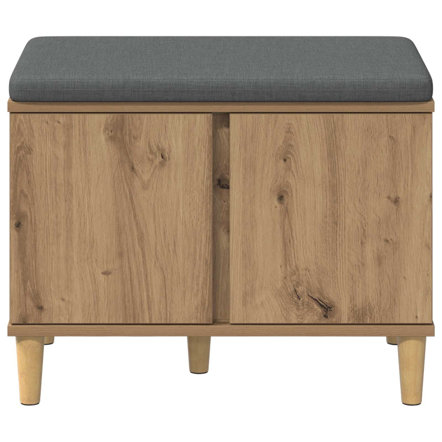 vidaXL Hall Bench Artisan Oak 60 x 38 x 46 cm 6