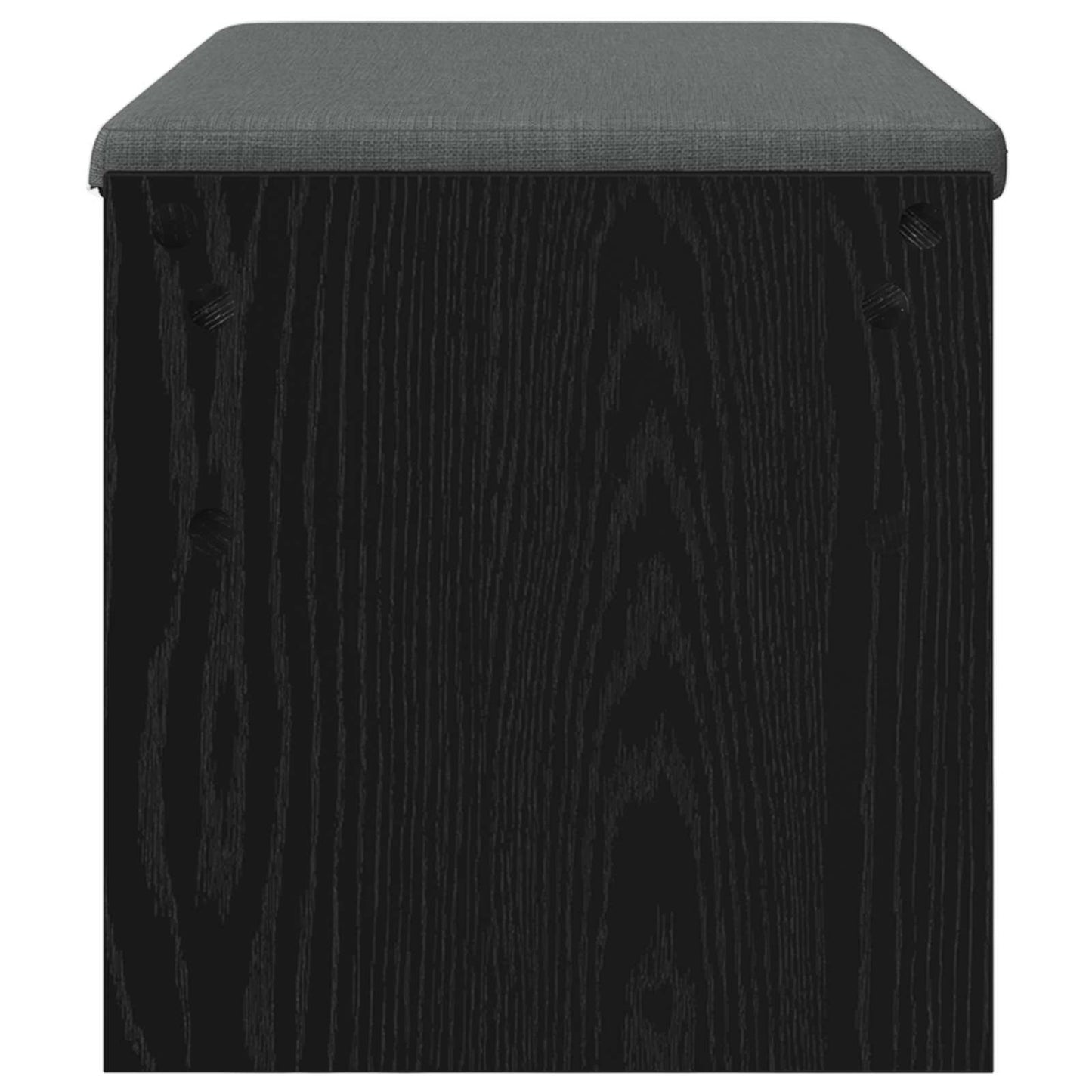 vidaXL Hall Bench with Cushion Black Oak 83 x 38 x 40 cm 6