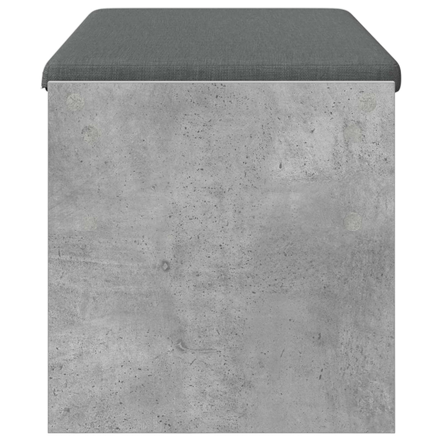 vidaXL Hall Bench with Cushion Concrete Grey 103 x 38 x 40 cm 6