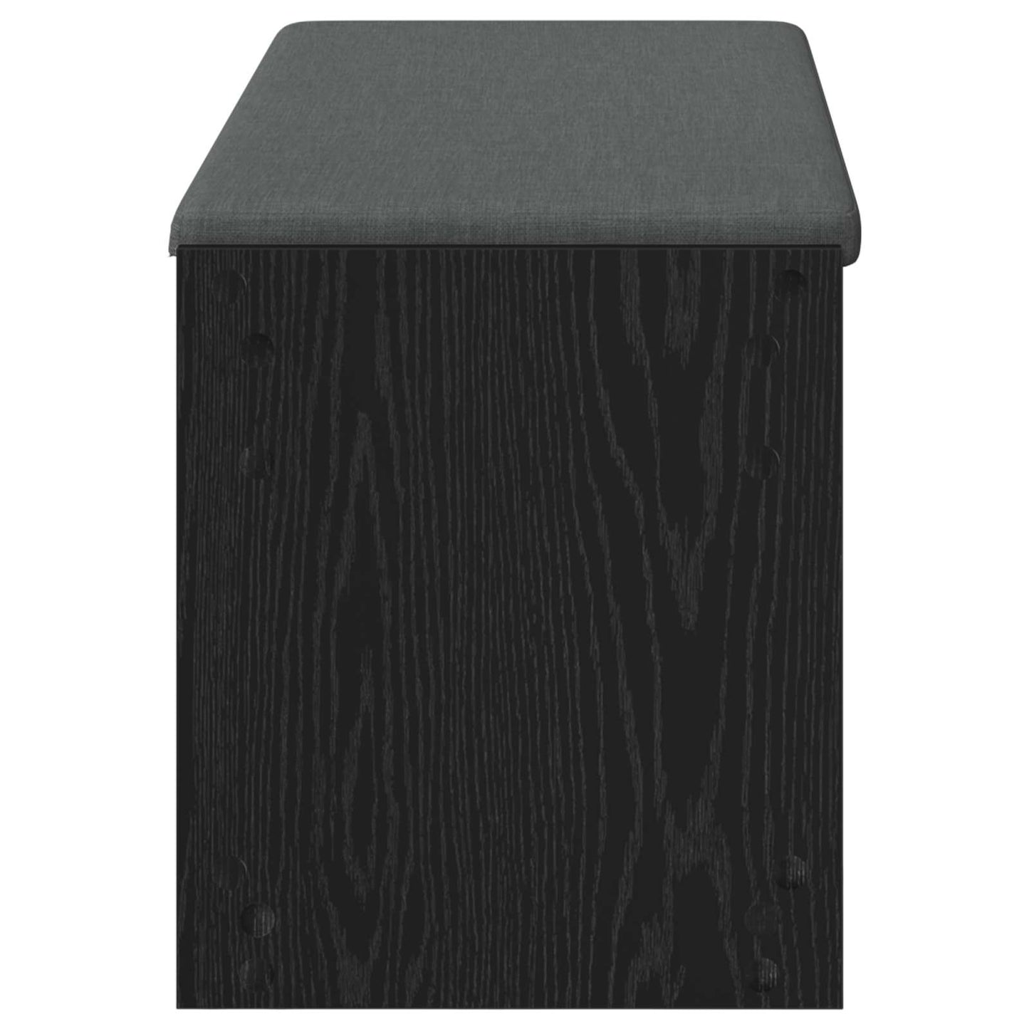 vidaXL Hall Bench Black Oak 103 x 38 x 45 cm 6