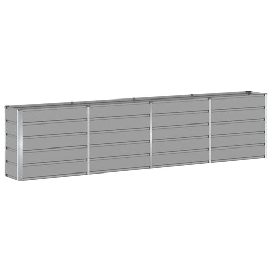 vidaXL Planter Light Grey 320 x 40 x 75 cm Steel 2