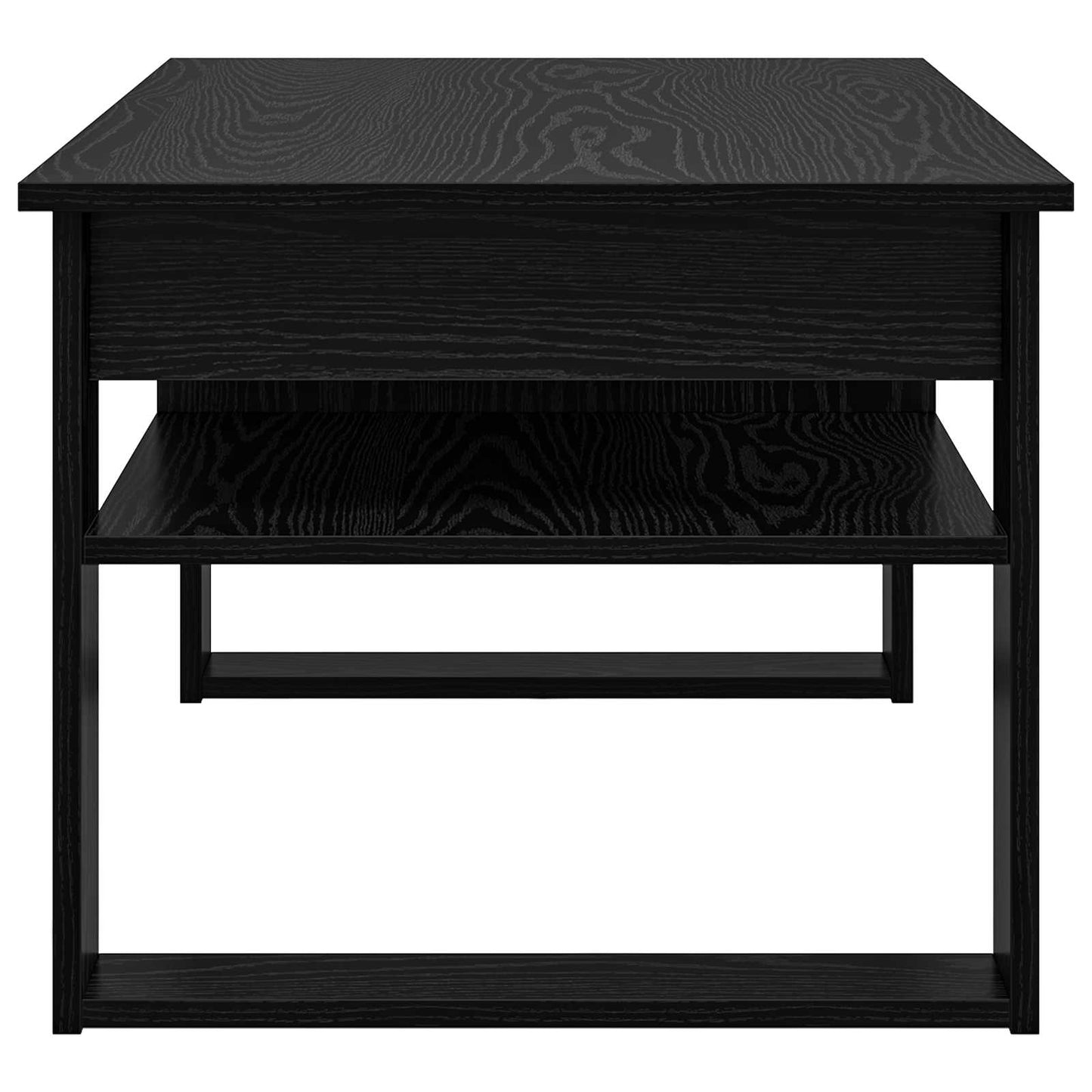 vidaXL Coffee Table Black Oak 96 x 54 x 44 cm Engineered Wood 6