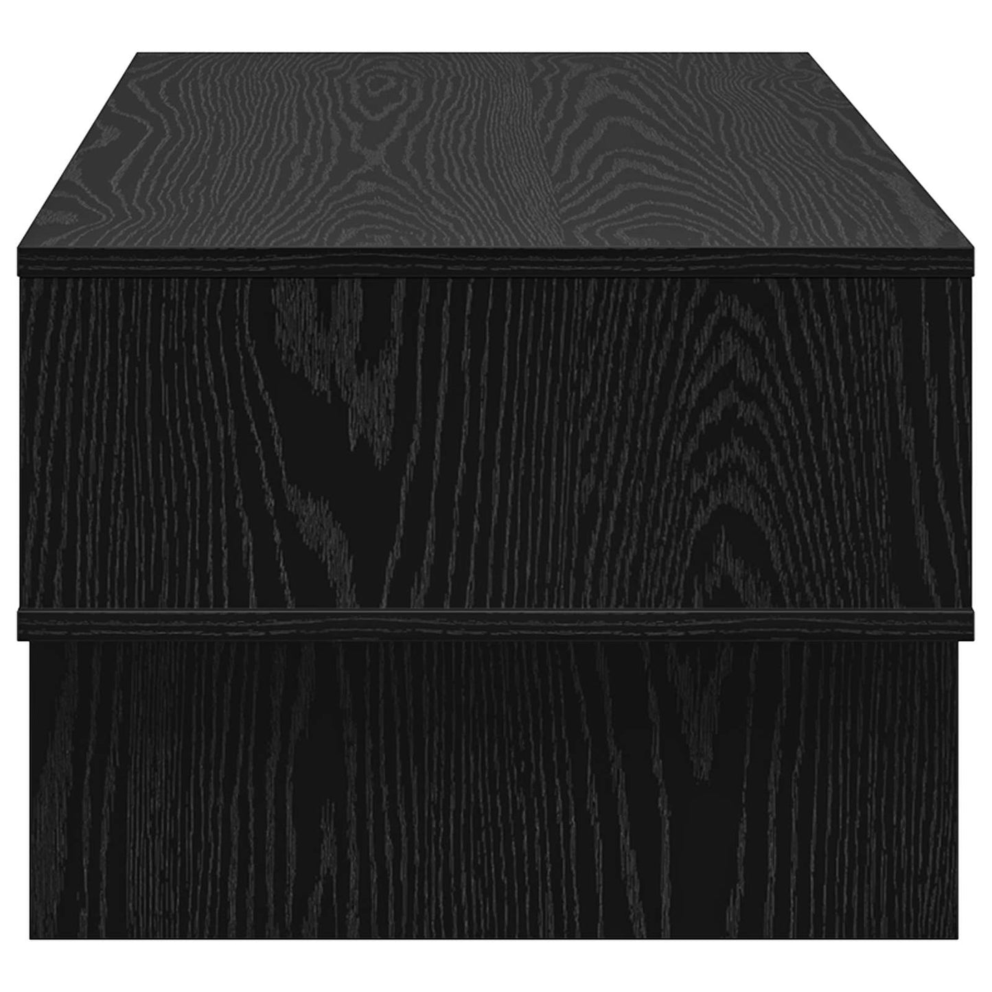 vidaXL Coffee Table Black Oak 100 x 46 x 35 cm Engineered Wood 6
