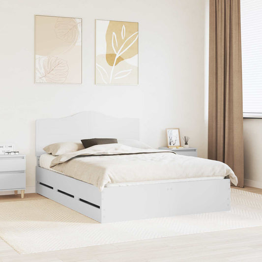 Bed Frame Drawer Engineer Wood Length White