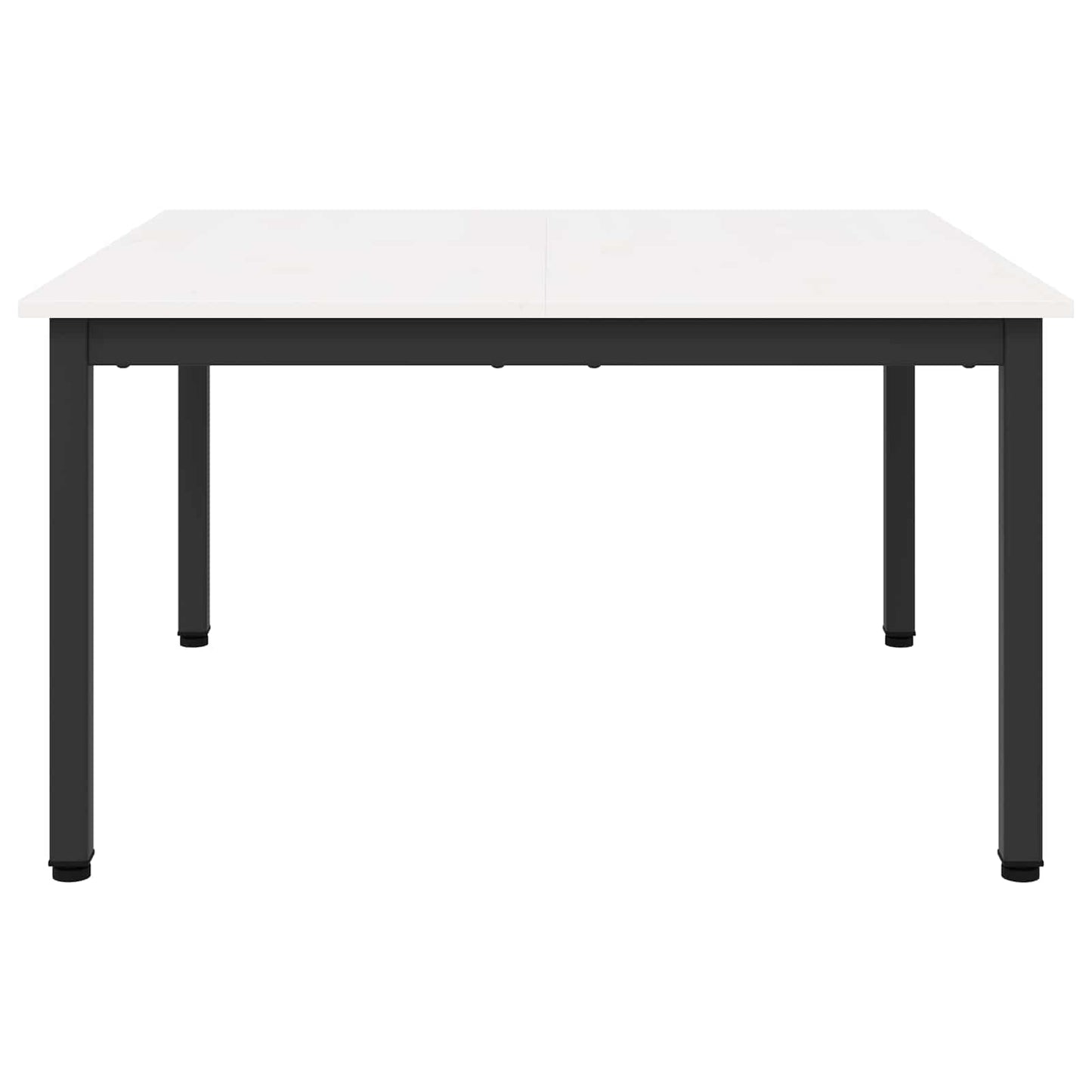 vidaXL Coffee Table White 80 x 80 x 45 cm Solid Pine Wood 6