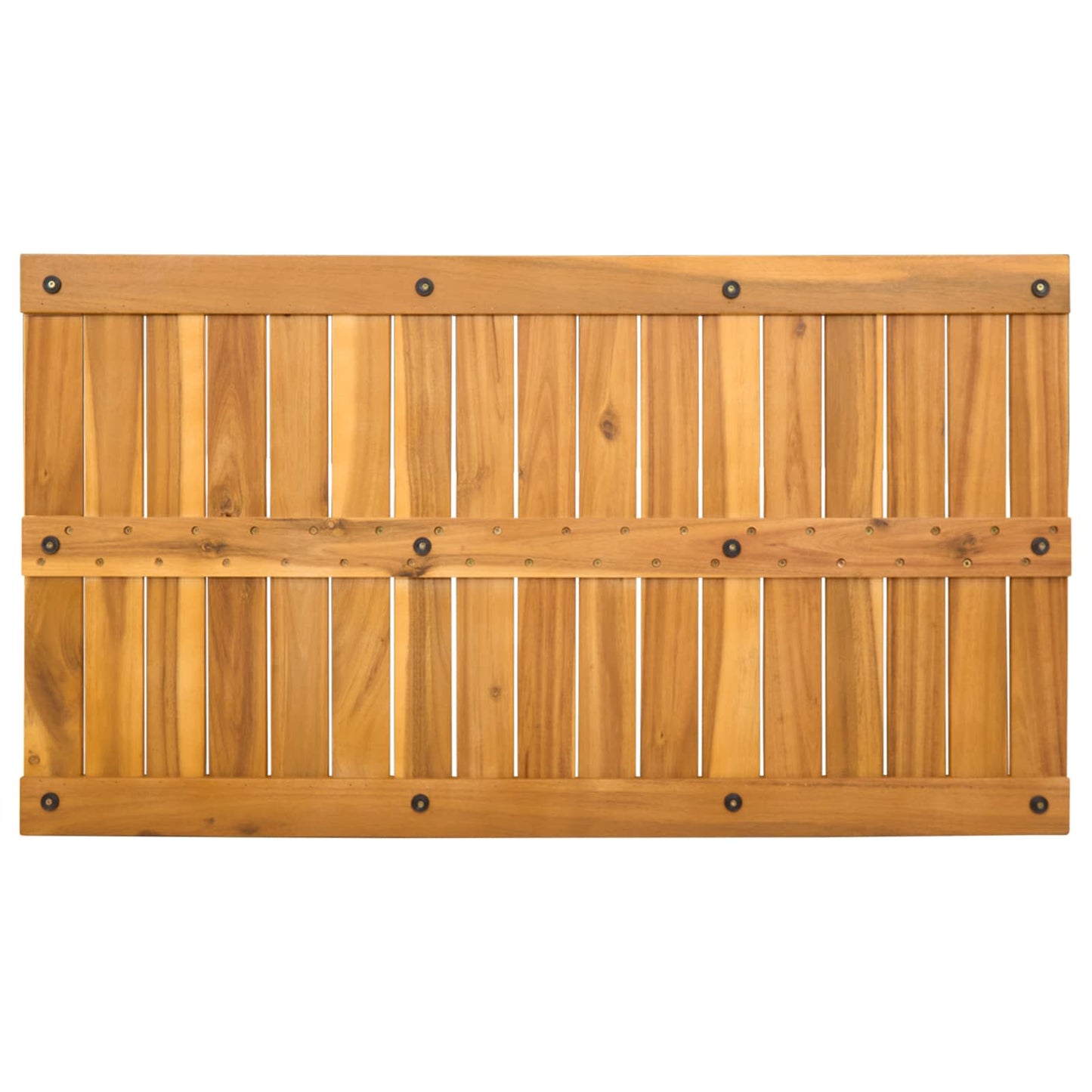 vidaXL Bath Mat Natural 100 x 55 cm Solid Acacia Wood 6