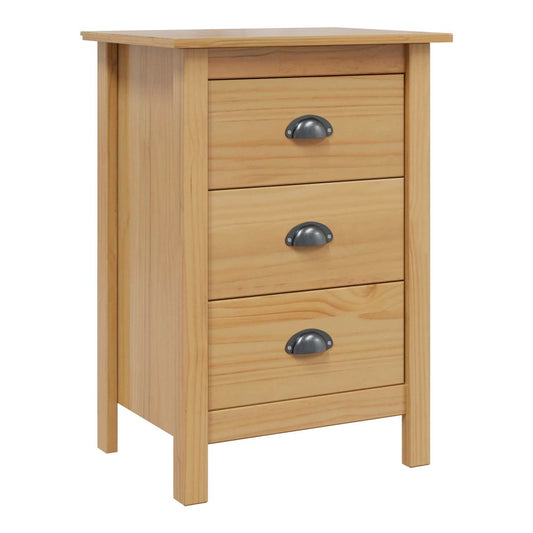 Bedside Cabinet HILL 46 x 35 x 65 cm Honey brown