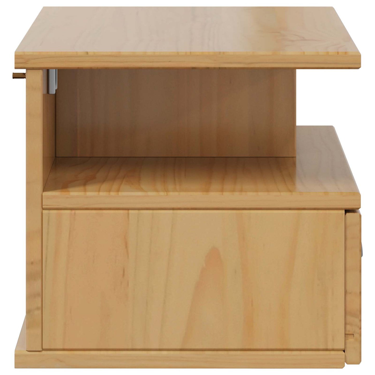 vidaXL Bedside Cabinet with Drawer HILL Honey Brown 40 x 31 x 27 cm 6