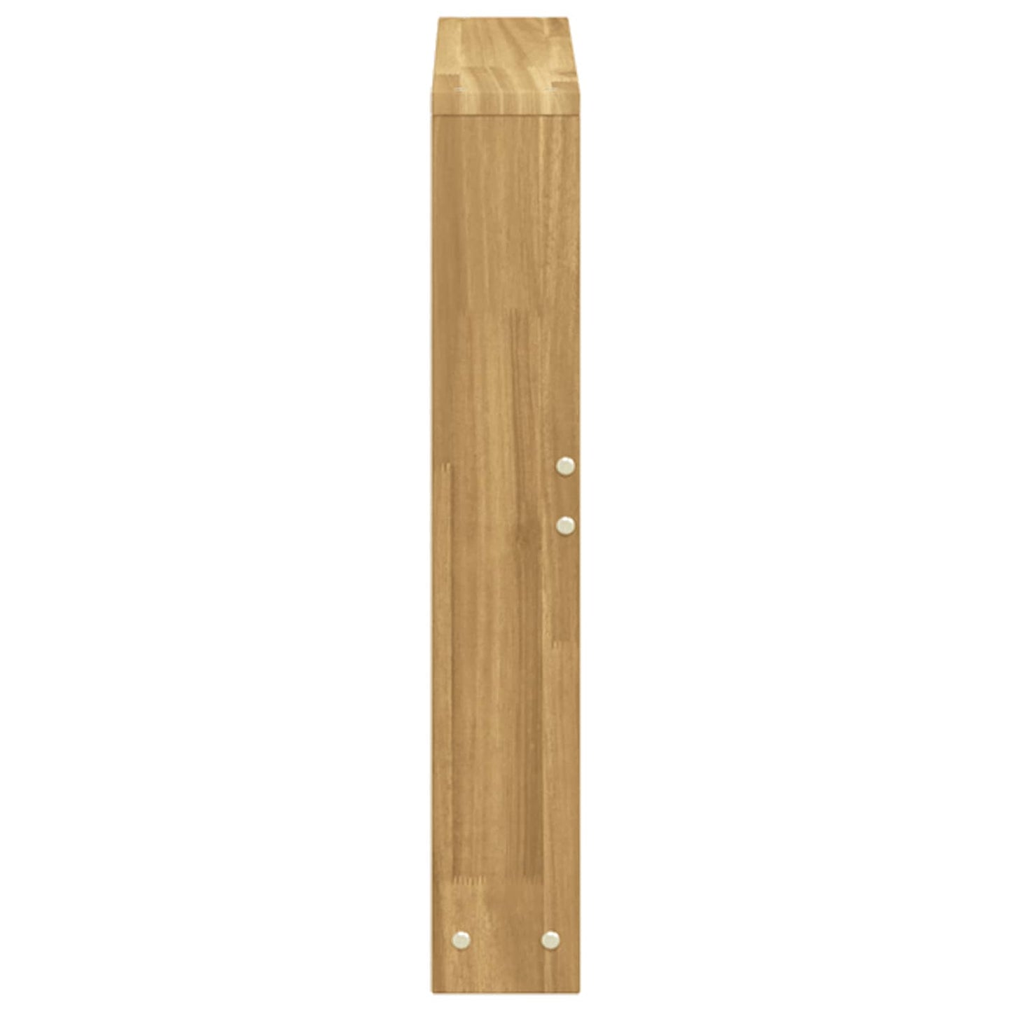vidaXL Armrests Module 2 pcs White 58.5 x 10 x 61 cm Solid Acacia Wood 6