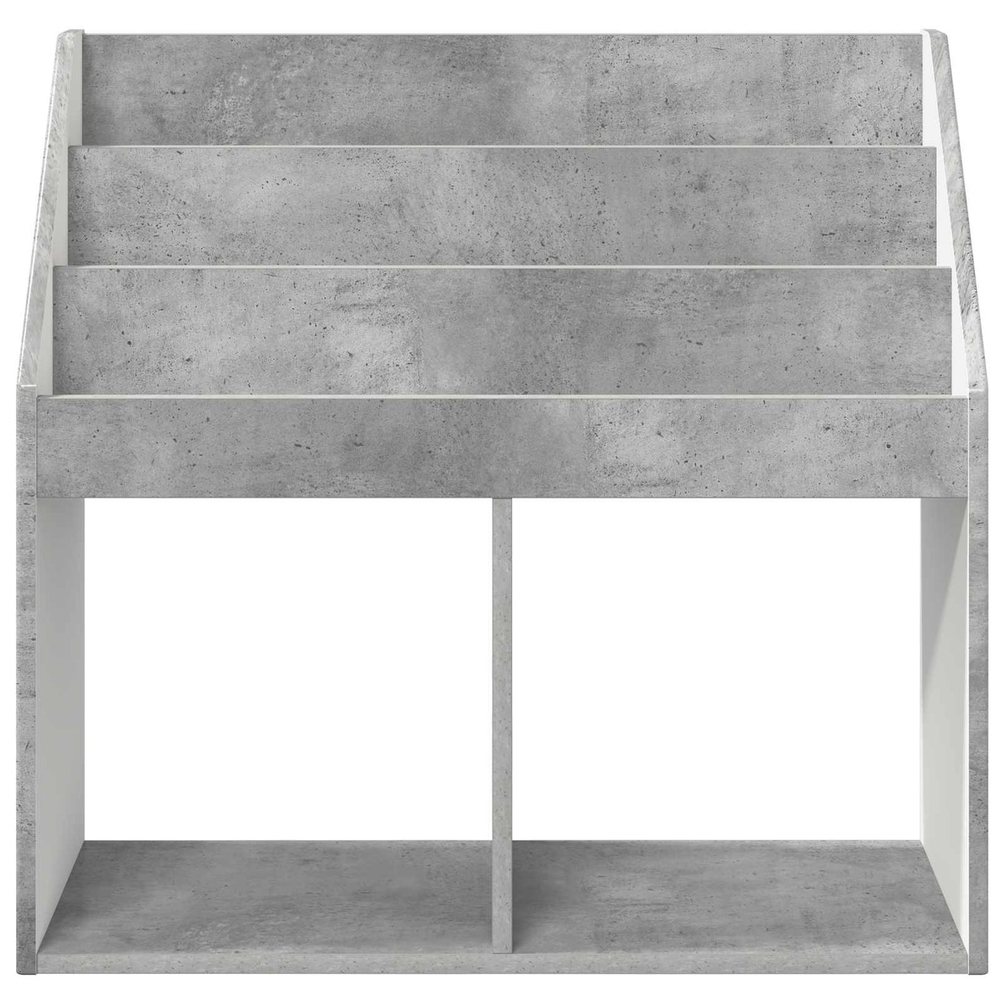 vidaXL Kids Bookshelf with Storage Concrete Grey 72.5 x 29.5 x 69 cm 6