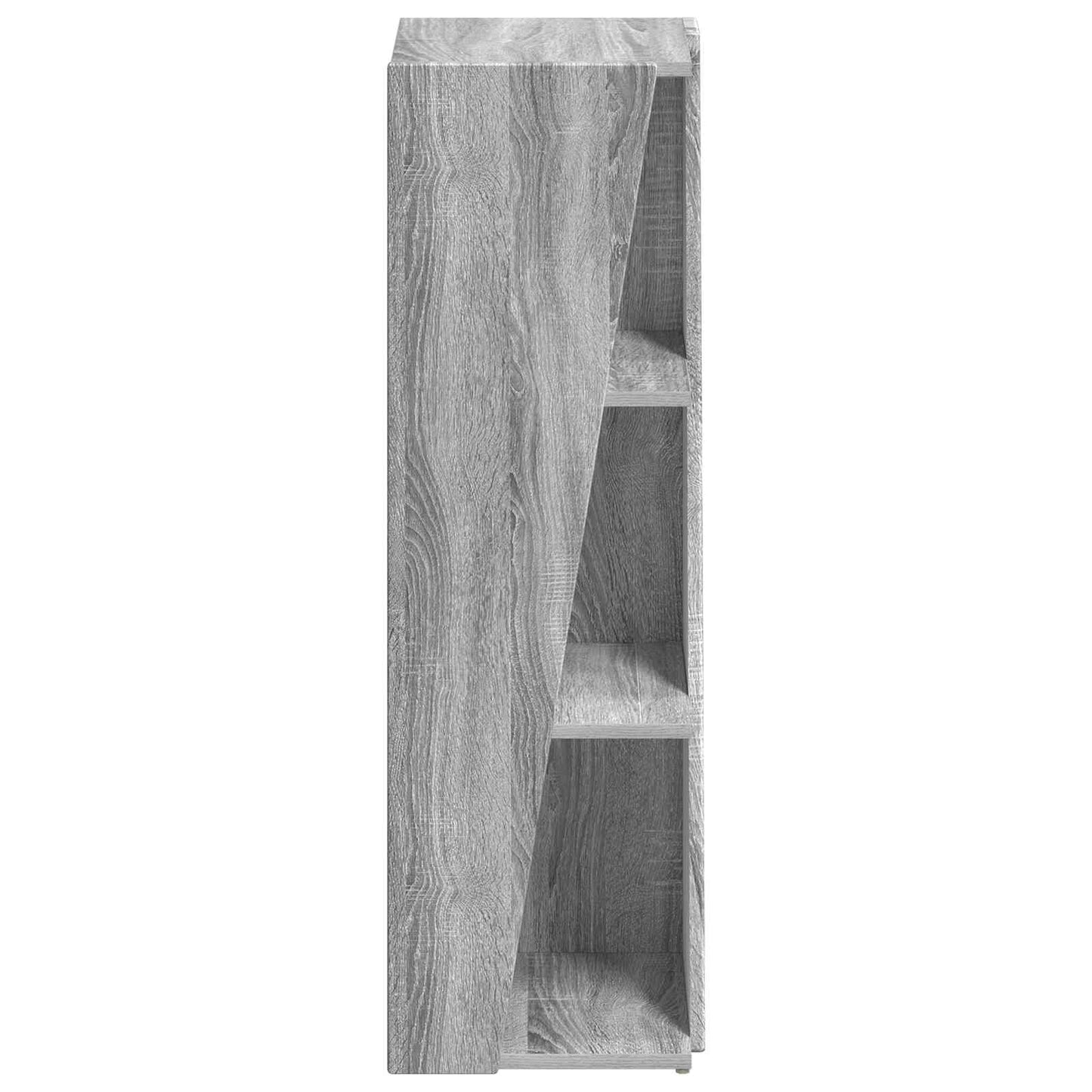 vidaXL Side Shelf 33 x 32 x 100.5 cm Engineered Wood Grey Sonoma 6