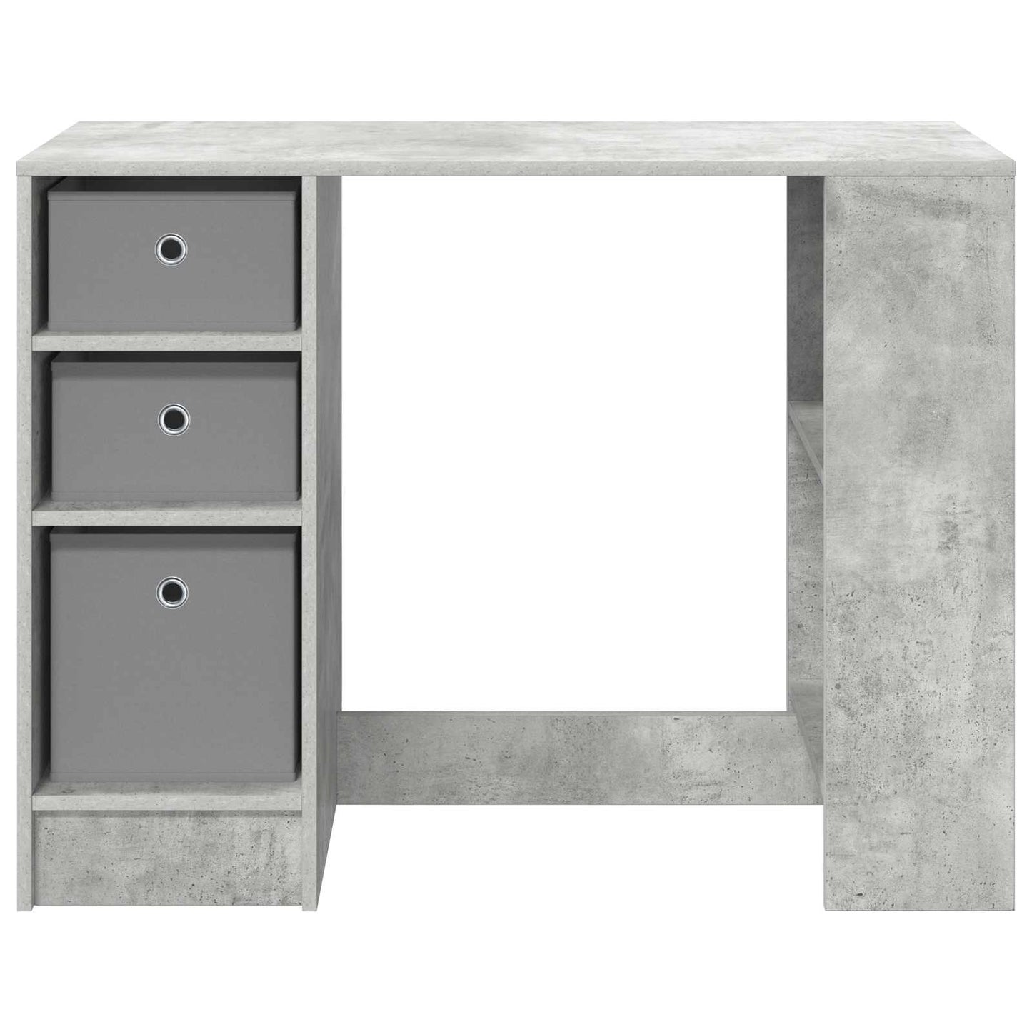 vidaXL Desk Concrete Grey 100 x 40 x 75 cm Engineered Wood 6