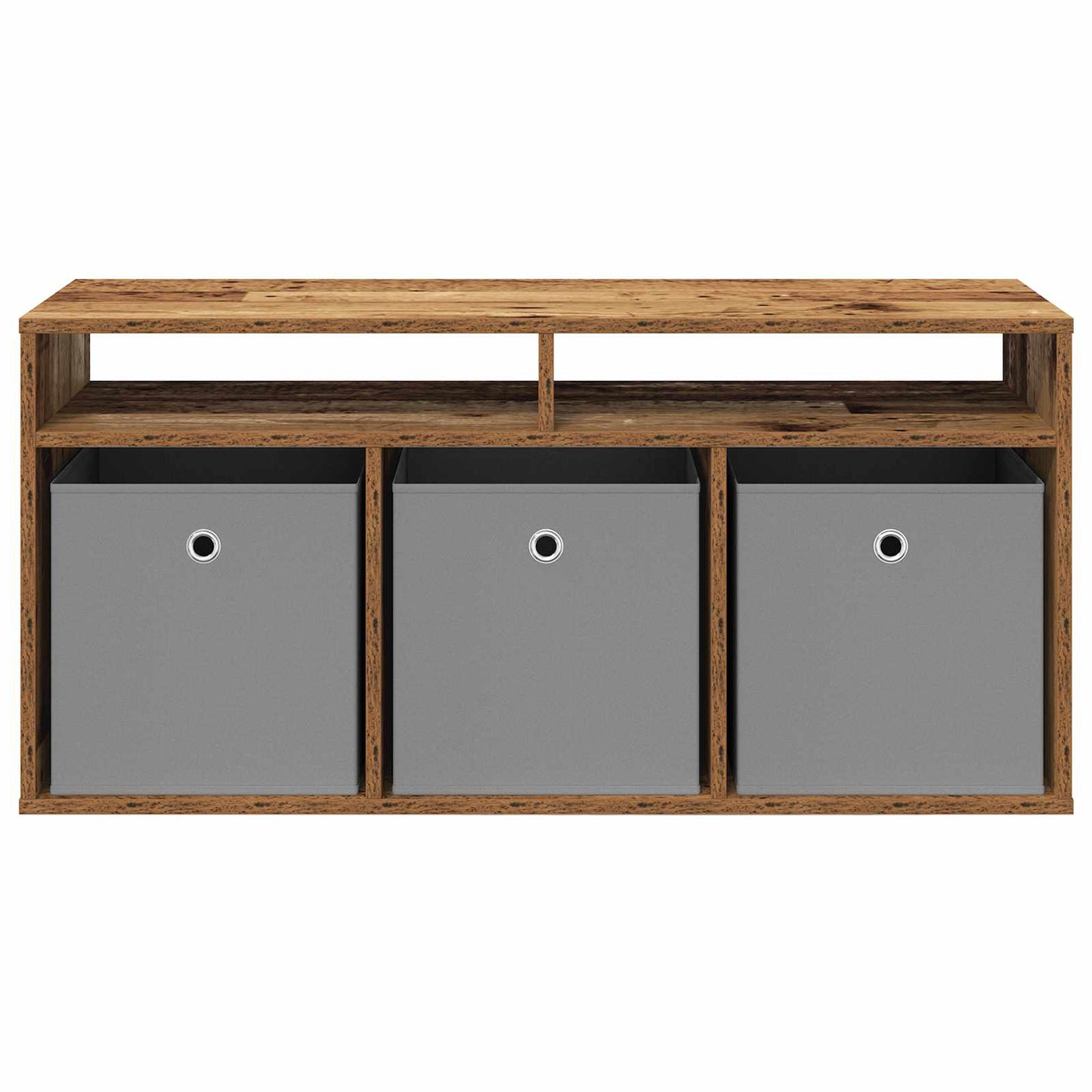 vidaXL Lowboard with Drawer Old Wood 102 x 32 x 48.5 cm 6