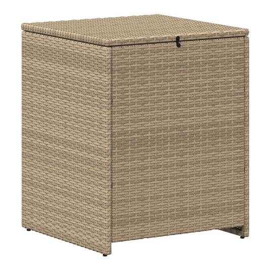 Cushion Box 55 x 55 x 69 cm steel Beige